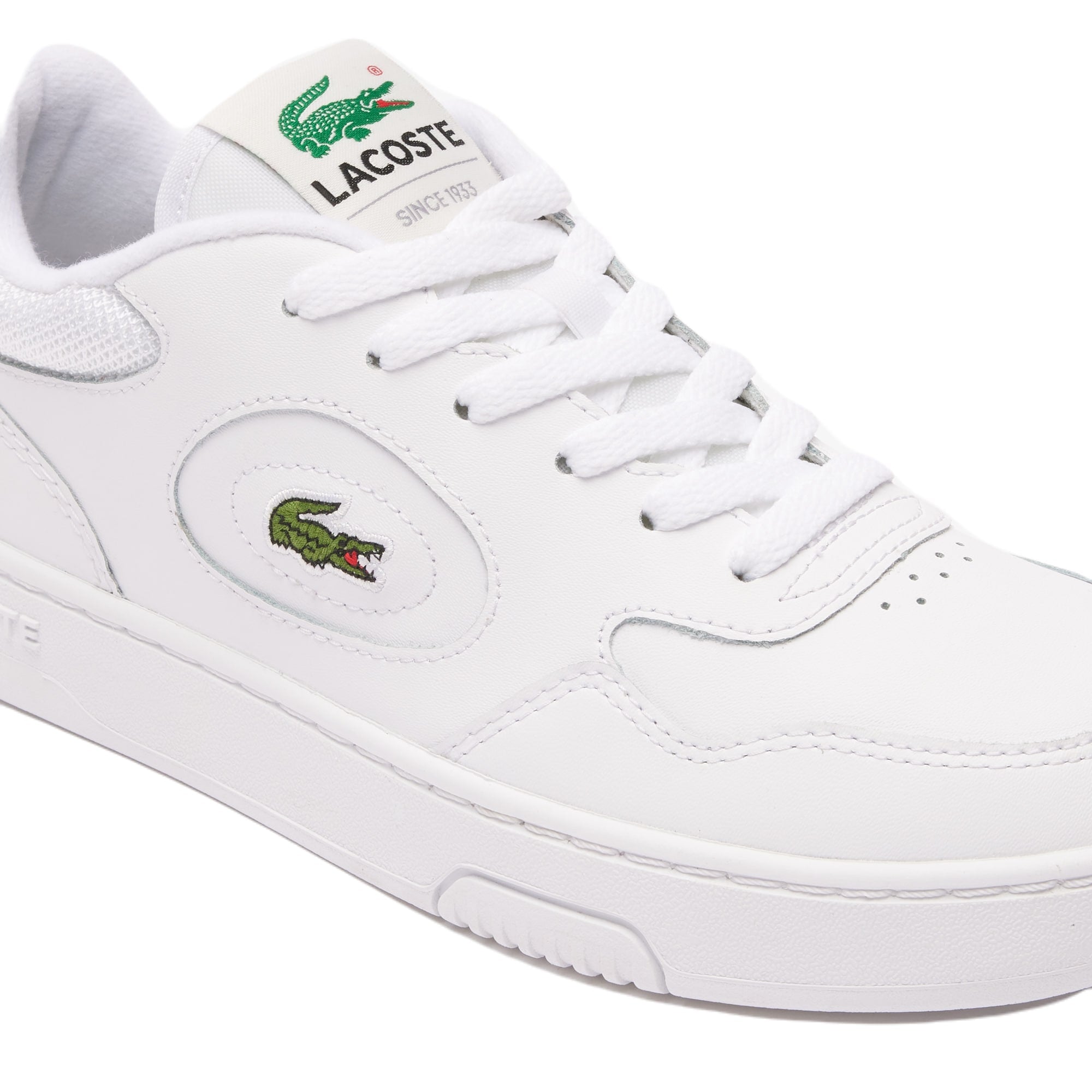 Heren sneaker met veters 'Lineset' - wit - ChaplinshoesHerensneaker 'Lineset' met veters - witLacoste