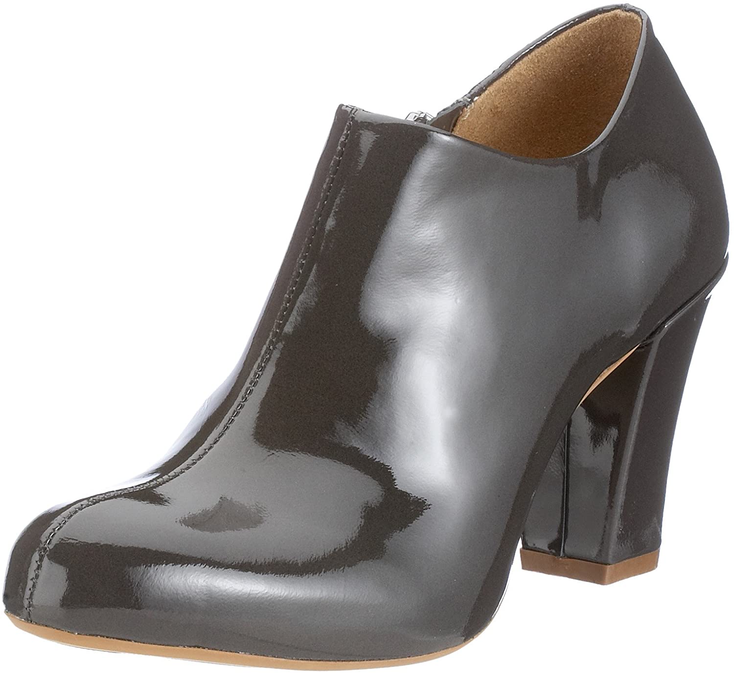 'Lion Cub' women's boot pump - Grey patent - Chaplinshoes'Lion Cub' women's boot pump - Grey patentClarks