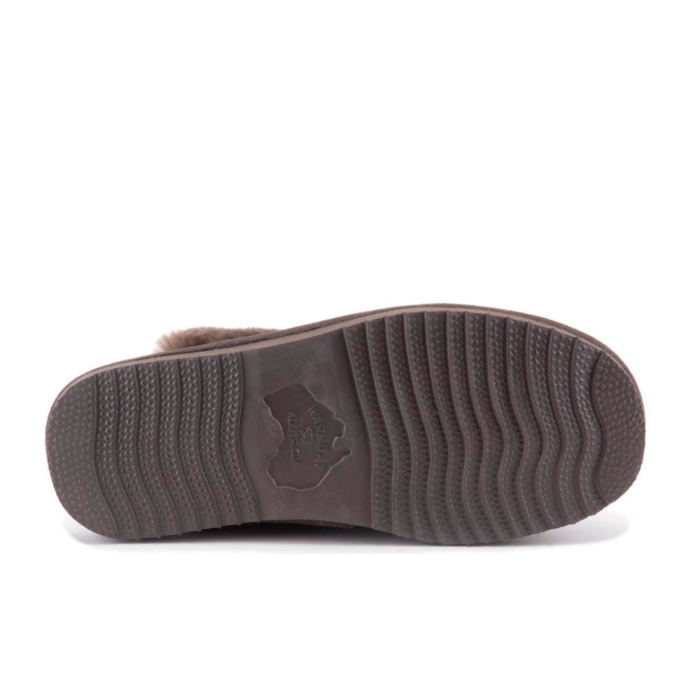 'Lismore' women's warmlined home slipper - Grey - Chaplinshoes'Lismore' women's warmlined home slipper - GreyWarmbat