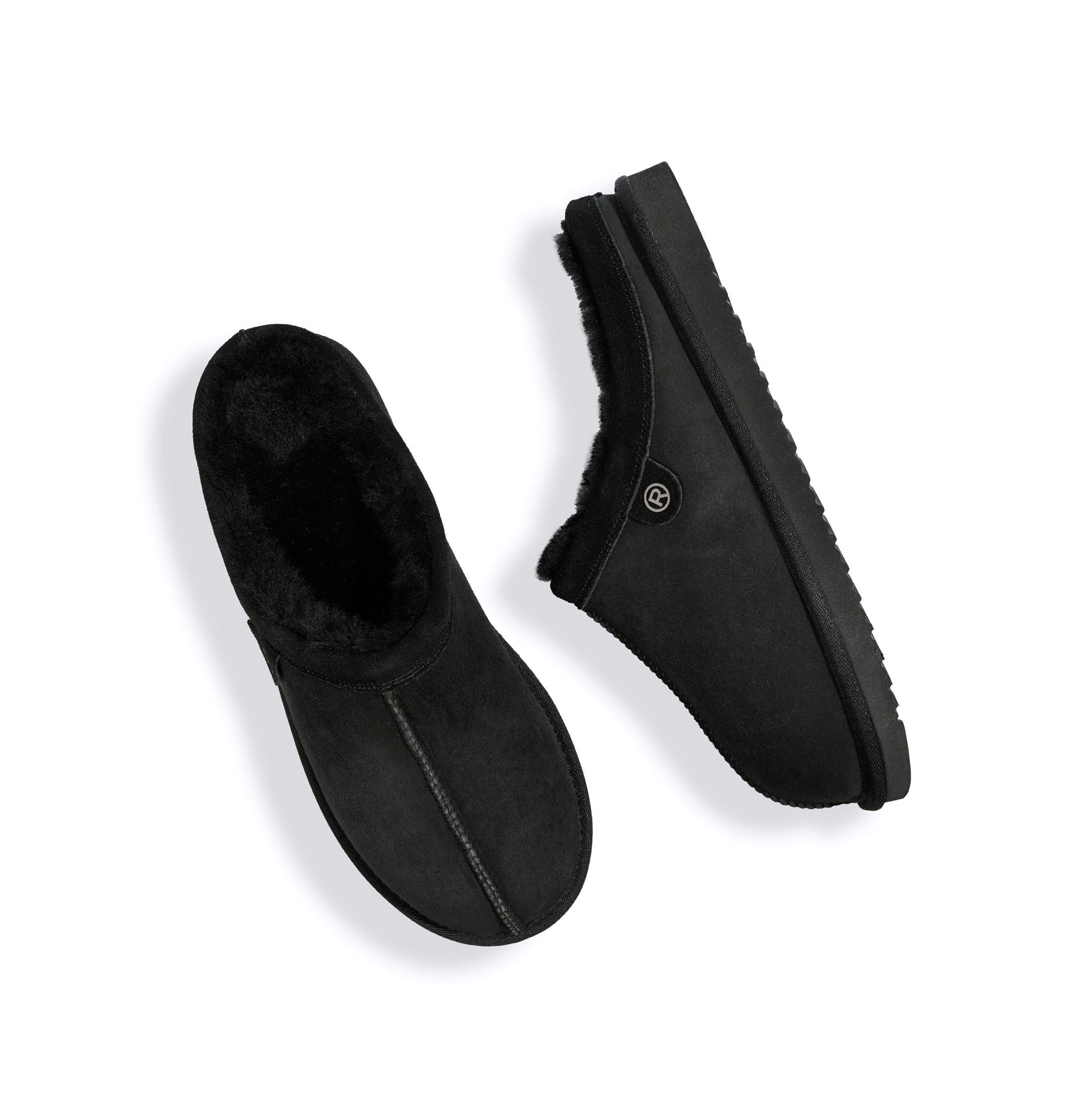 Heren huisslippers 'Livigno' - zwart - ChaplinshoesHerenslippers 'Livigno' - zwartRohde