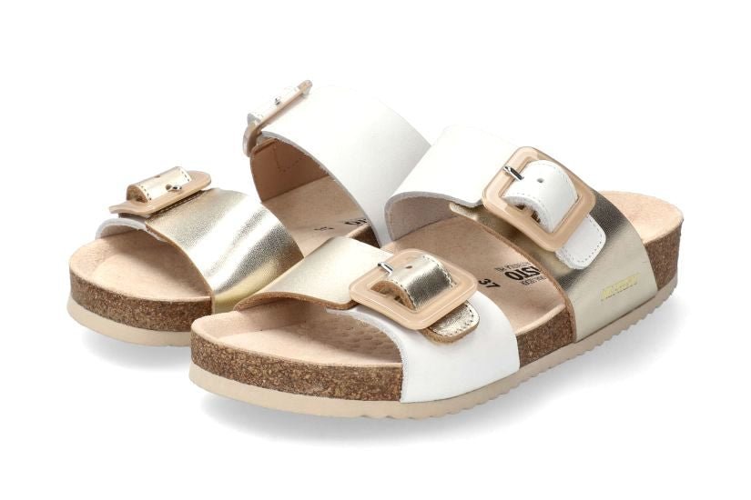 Damessandaal 'Madison' - Wit beige mix - ChaplinshoesDamessandaal 'Madison' - Wit beige mix Mephisto