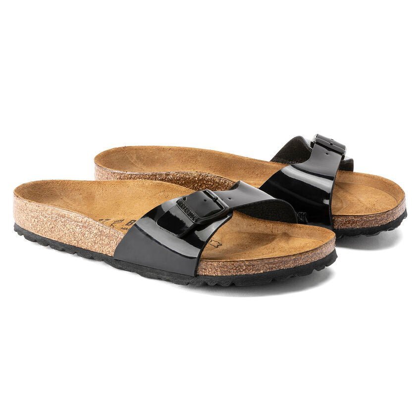 Damesslipper 'Madrid BS' - zwart lak - ChaplinshoesDamessandaal 'Madrid BS' - zwart lakBirkenstock