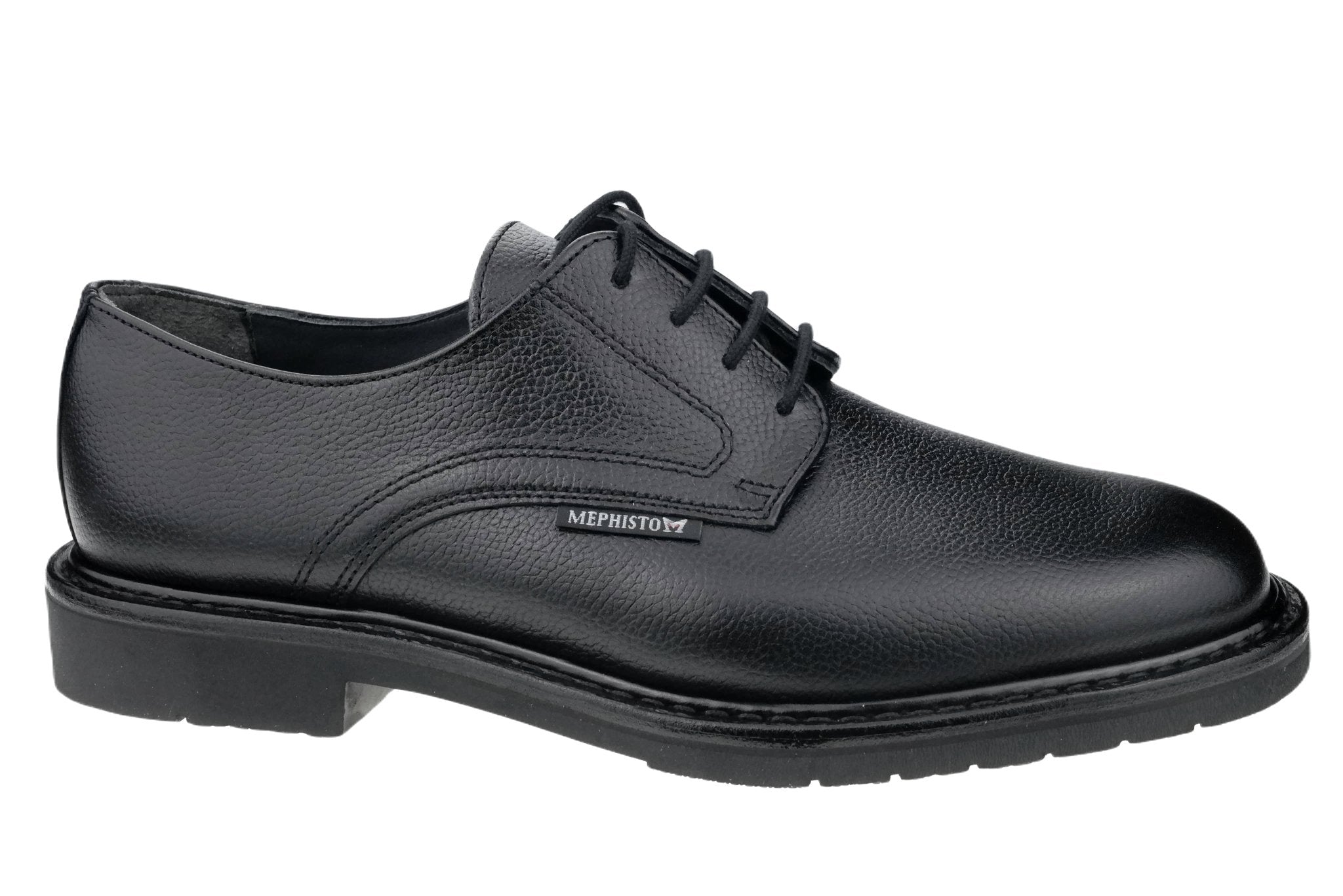 'Marlon' handgemaakte goodyear veterschoen voor heren - zwart - Chaplinshoes'Marlon' handgemaakte goodyear-veterschoen voor heren - zwartMephisto