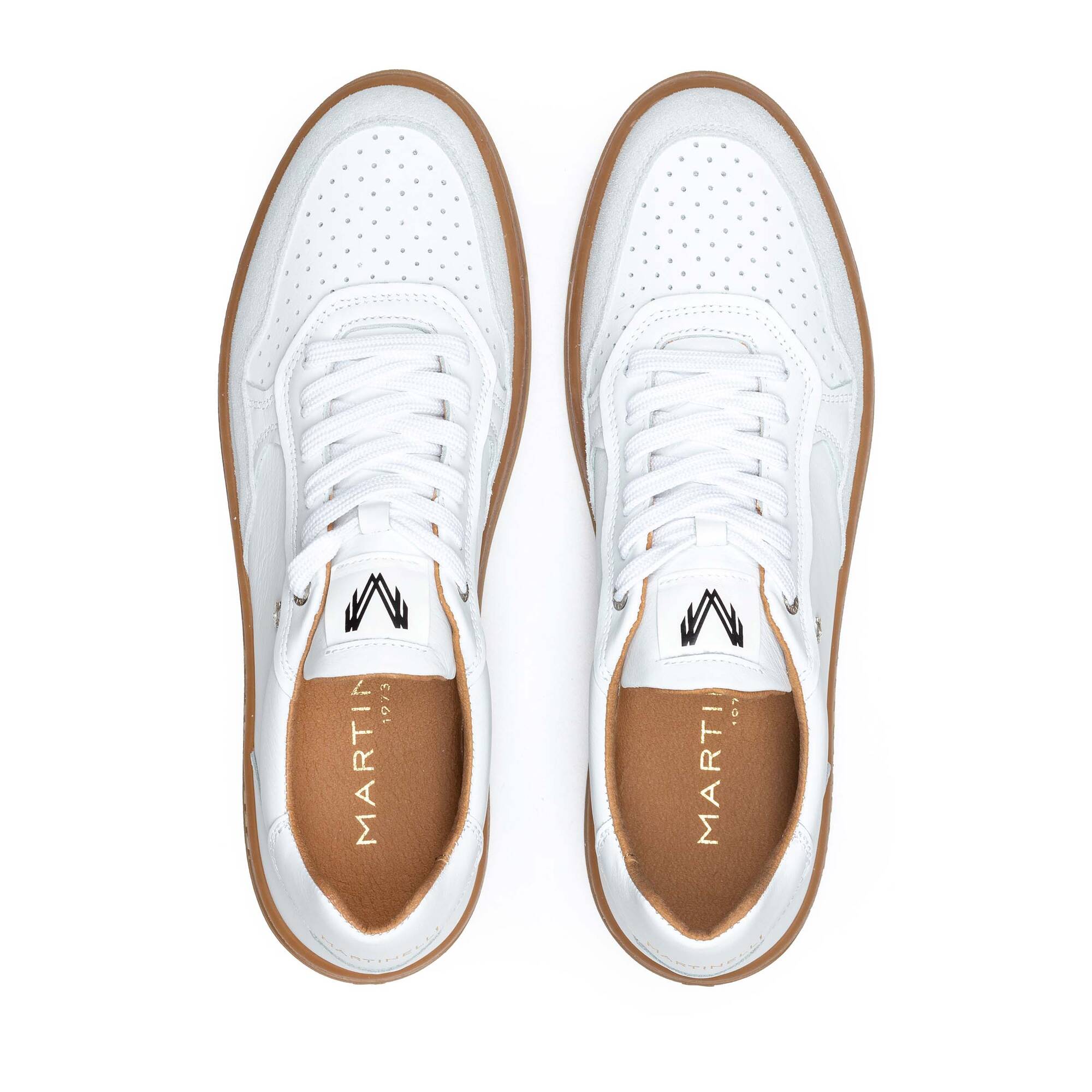 Baskets pour hommes 'Newhaven' - blanches