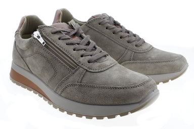'Matteo' herensneaker met brede pasvorm (H) en ritssluiting - Grijs - Chaplinshoes'Matteo' herensneaker met brede pasvorm (H) en ritssluiting - GreyAra