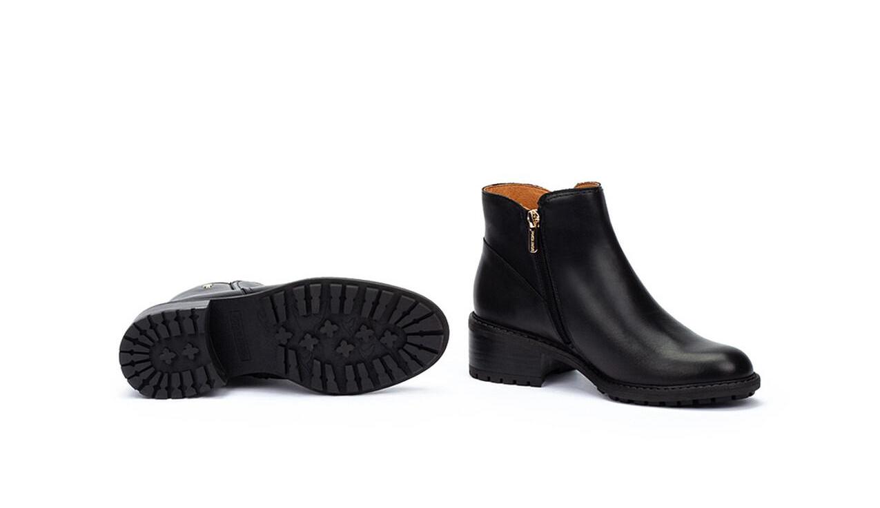 Dames enkellaars 'Medina' - Zwart