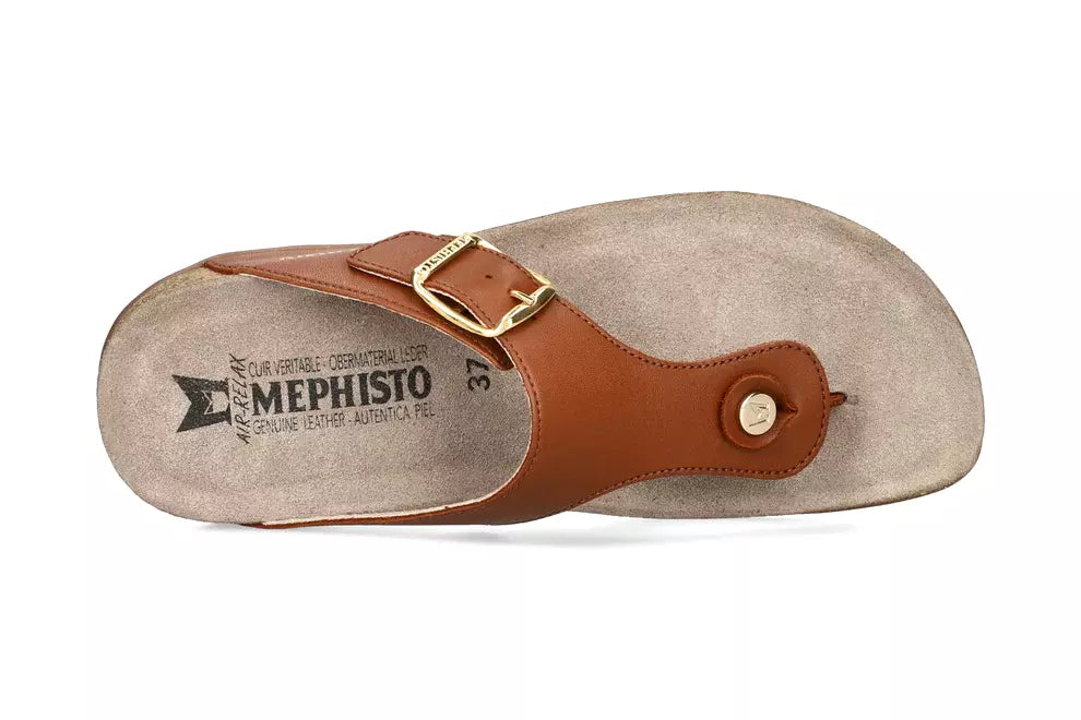 'Alinda' women's thong sandal - brown