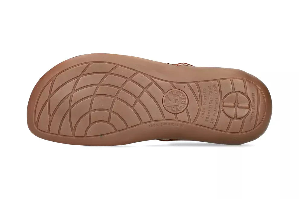 'Alinda' women's thong sandal - brown