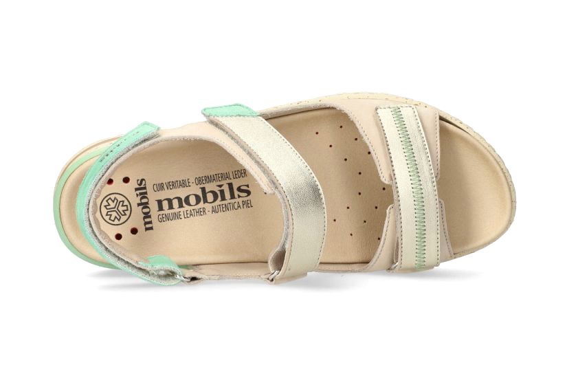 Ergonomische damessandaal 'Elora' met brede pasvorm (H) - taupe