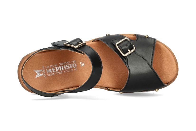 Sandale femme 'Fedora' - noir