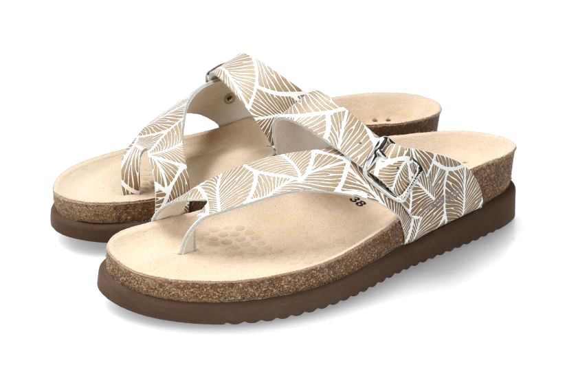 'Helen' women's slide sandal - beige mix