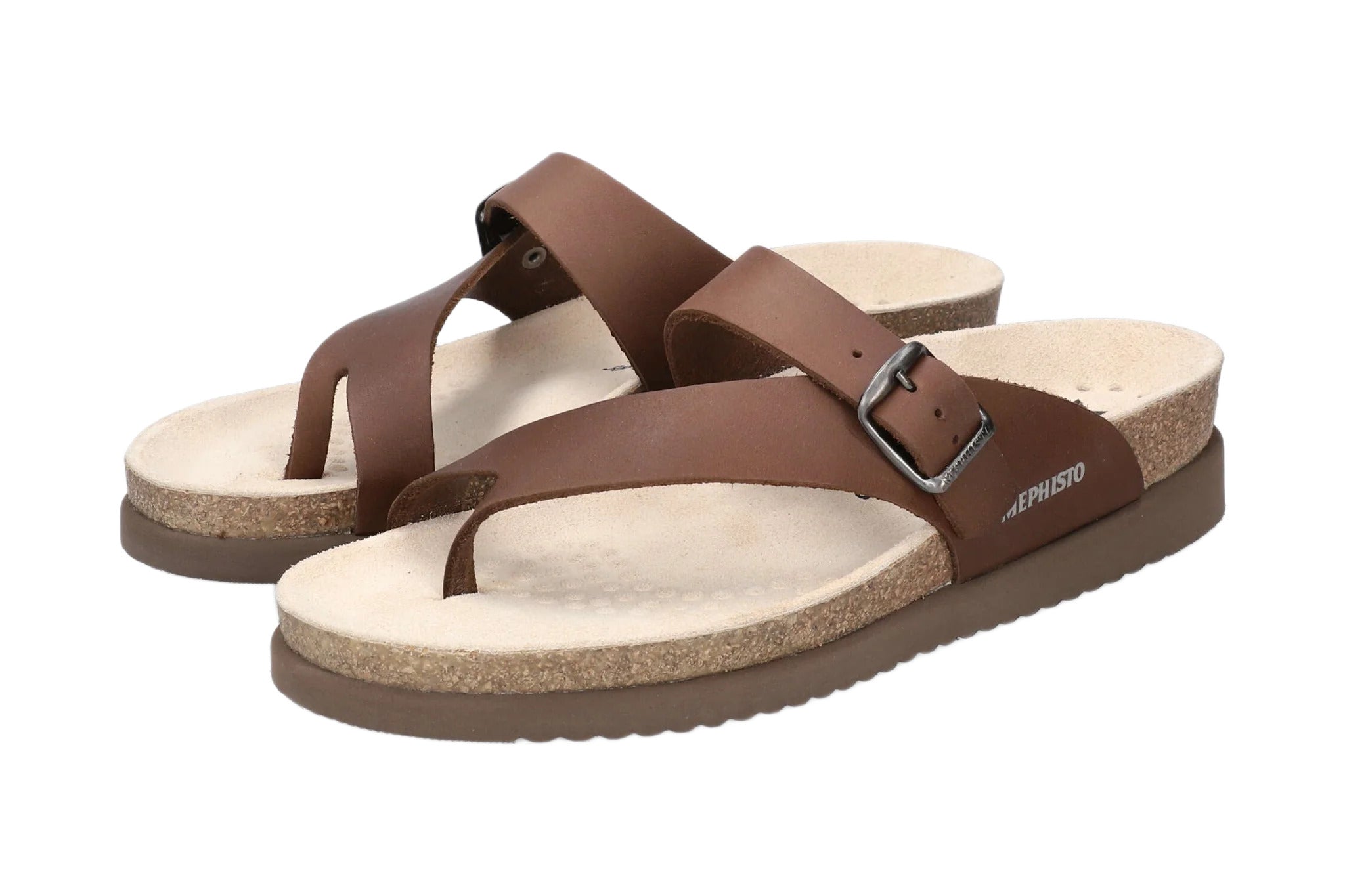 Sandale tong pour femme 'Helen' - marron