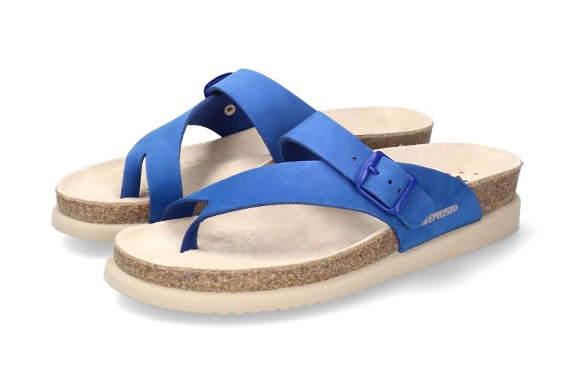 'Helen' women's thong sandal - blue