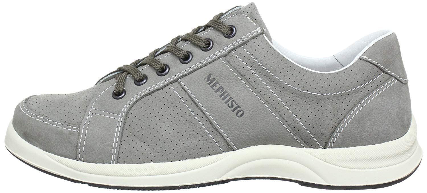 Mephisto HERO PERF lichtgrijze nubuck sportieve veterschoen voor heren - ChaplinshoesMephisto HERO PERF lichtgrijze nubuck sportieve veterschoen voor herenMephisto