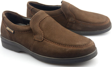 Mephisto JAKIN donkerbruine nubuck slip-on schoen voor heren - ChaplinshoesMephisto JAKIN donkerbruine nubuck slip-on schoen voor herenMephisto