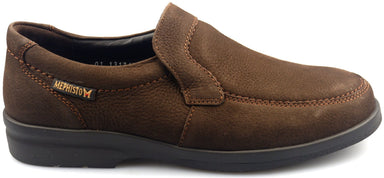 Mephisto JAKIN donkerbruine nubuck slip-on schoen voor heren - ChaplinshoesMephisto JAKIN donkerbruine nubuck slip-on schoen voor herenMephisto