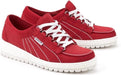 Mephisto LADY MAYA Veterschoen Dames - Rood Nubuck - ChaplinschoenenMephisto LADY MAYA Veterschoen Dames - Rood NubuckMephisto