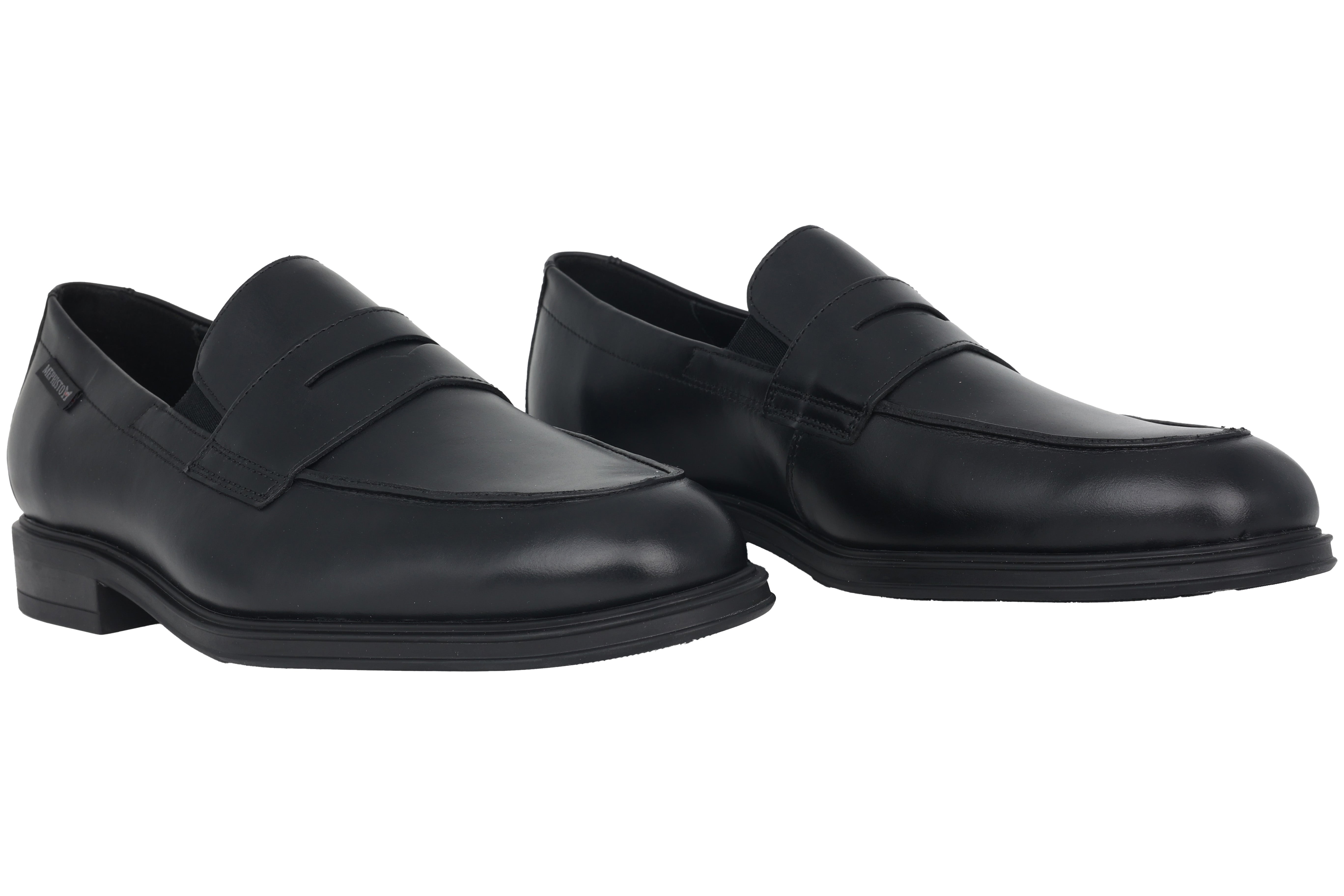 'Kurtis' geklede herenloafer - Zwart