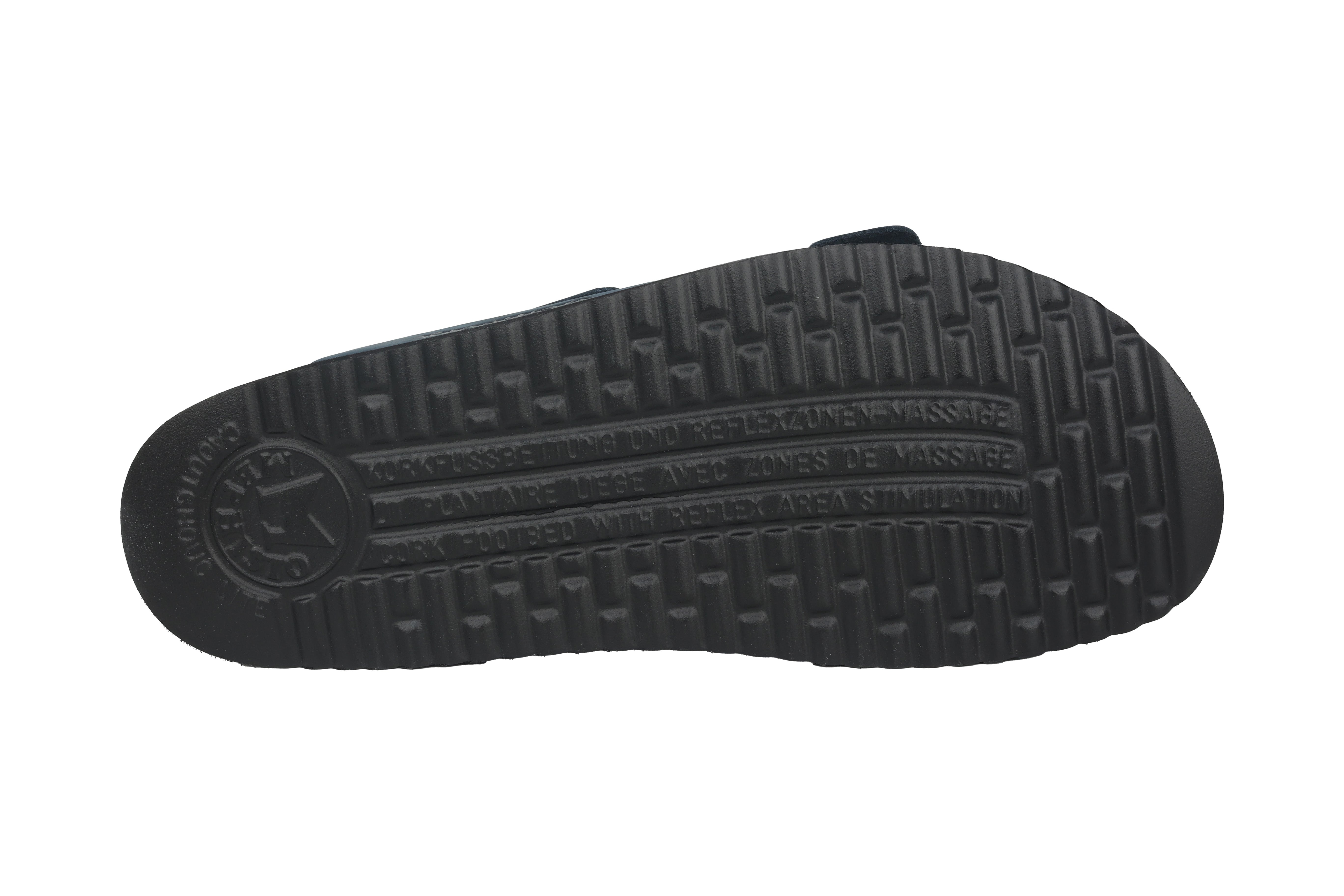 Slide-Sandale 'Nerio' für Herren mit doppeltem Riemen – Blau