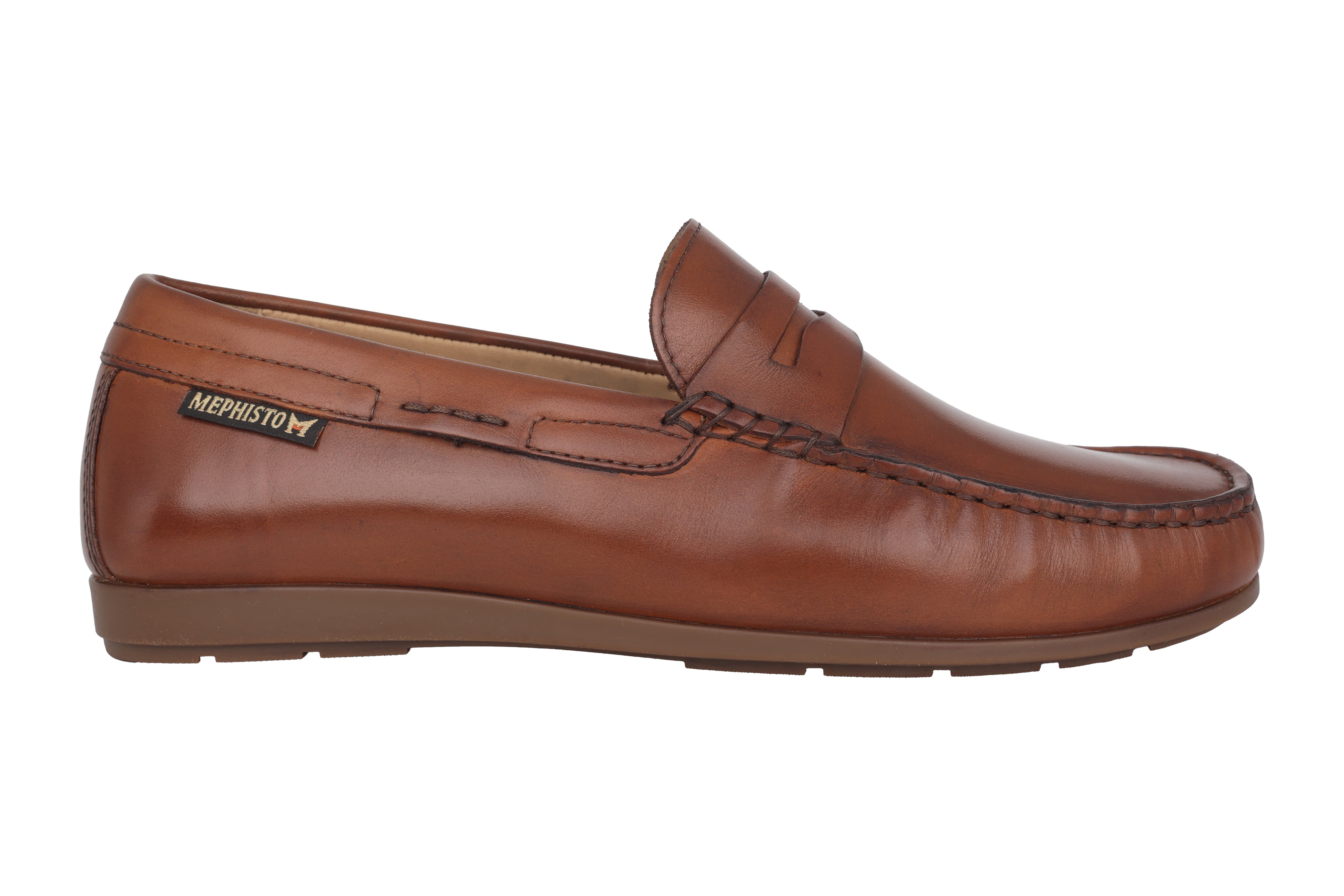 Heren mocassin 'Alyon' - Brandy bruin