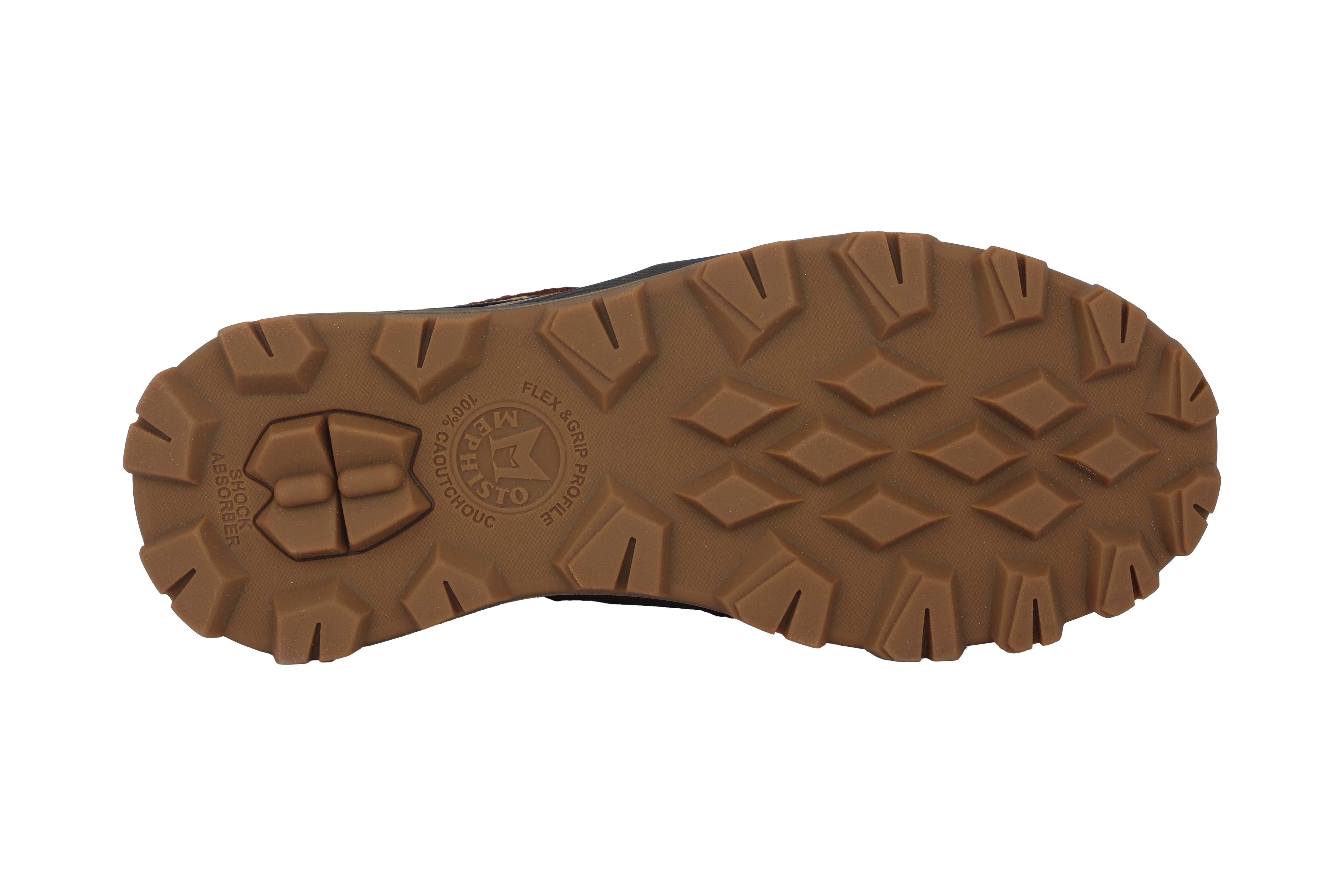 'WESLEY' men's waterproof lace-up outdoor walking shoe - Brown