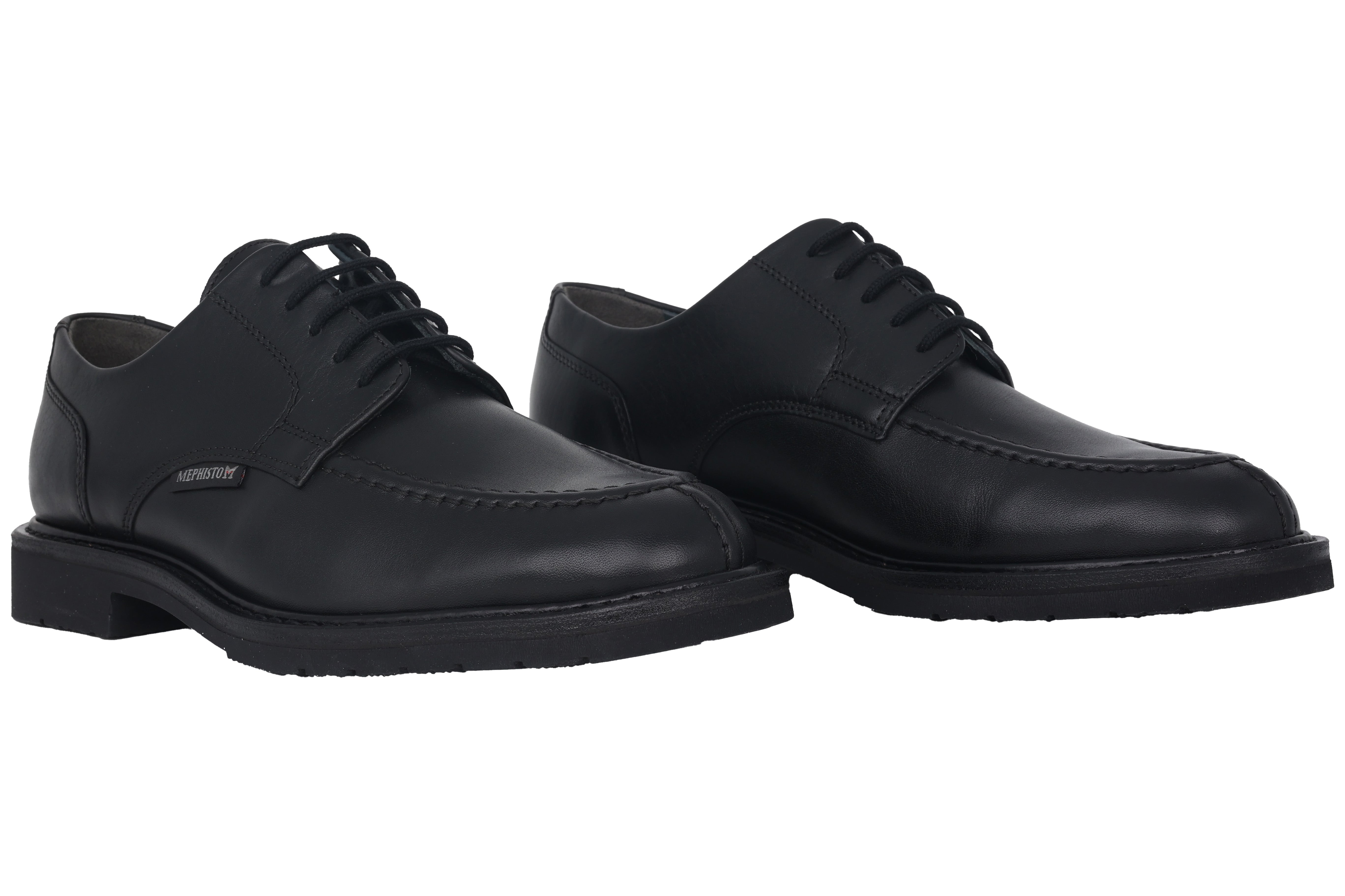 Zapato con cordones para hombre hecho a mano 'Phoebus' - negro
