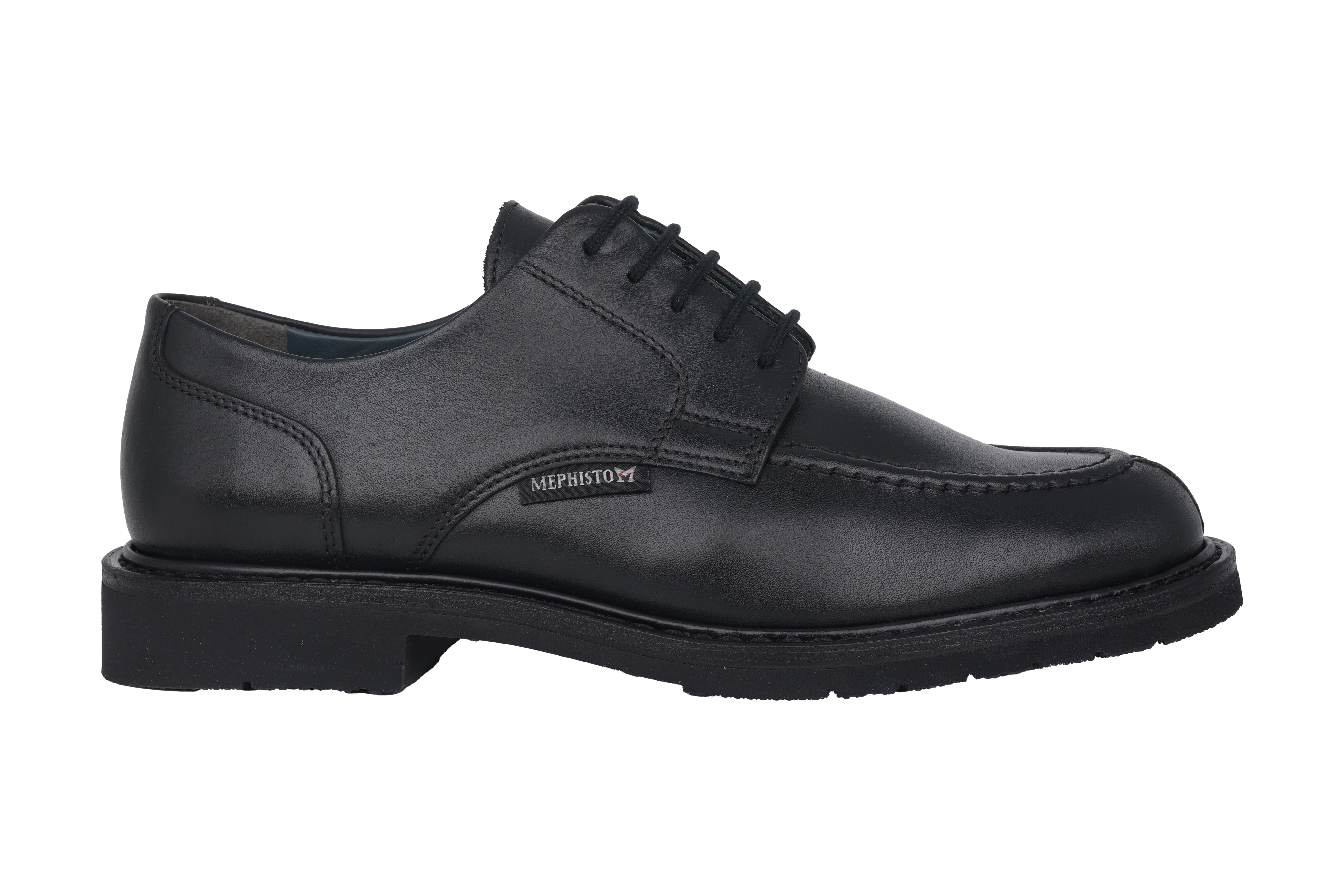 Zapato con cordones para hombre hecho a mano 'Phoebus' - negro