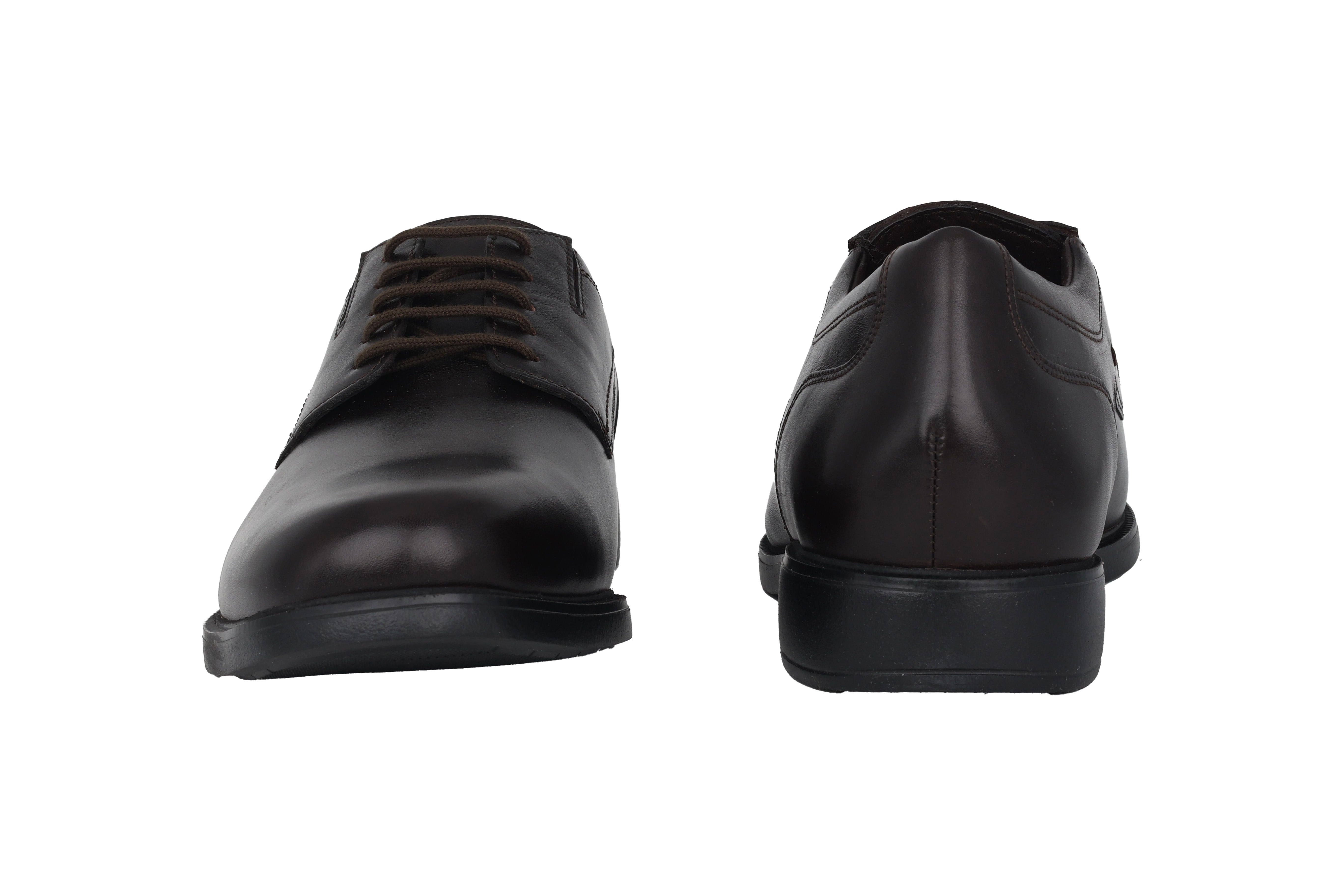 Scarpe ergonomiche vestite da uomo "Abrizo" con vestibilità ampia (H) - Marrone