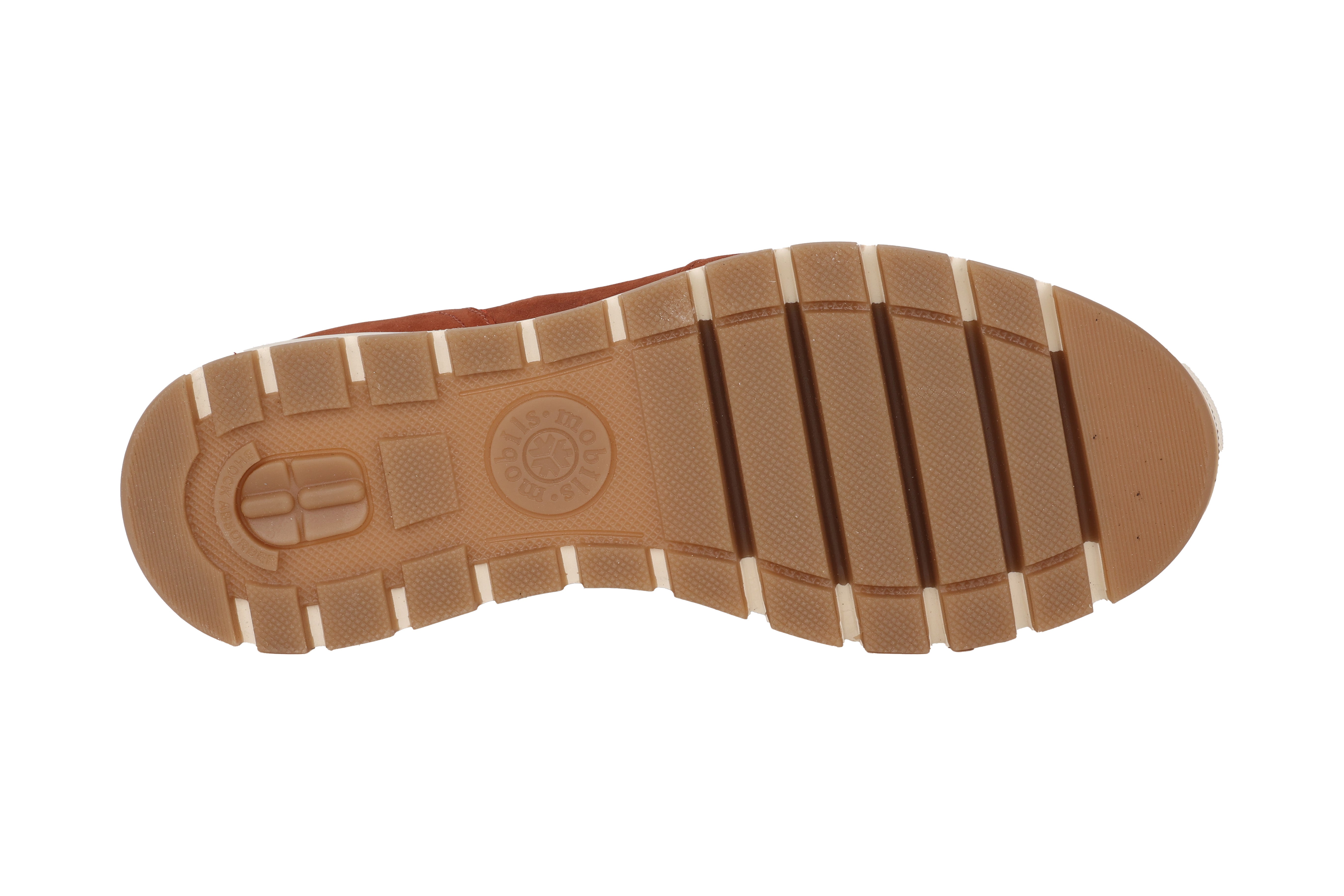 Ergonomische vetersneaker 'Gwenn' met brede pasvorm (H) - Rood