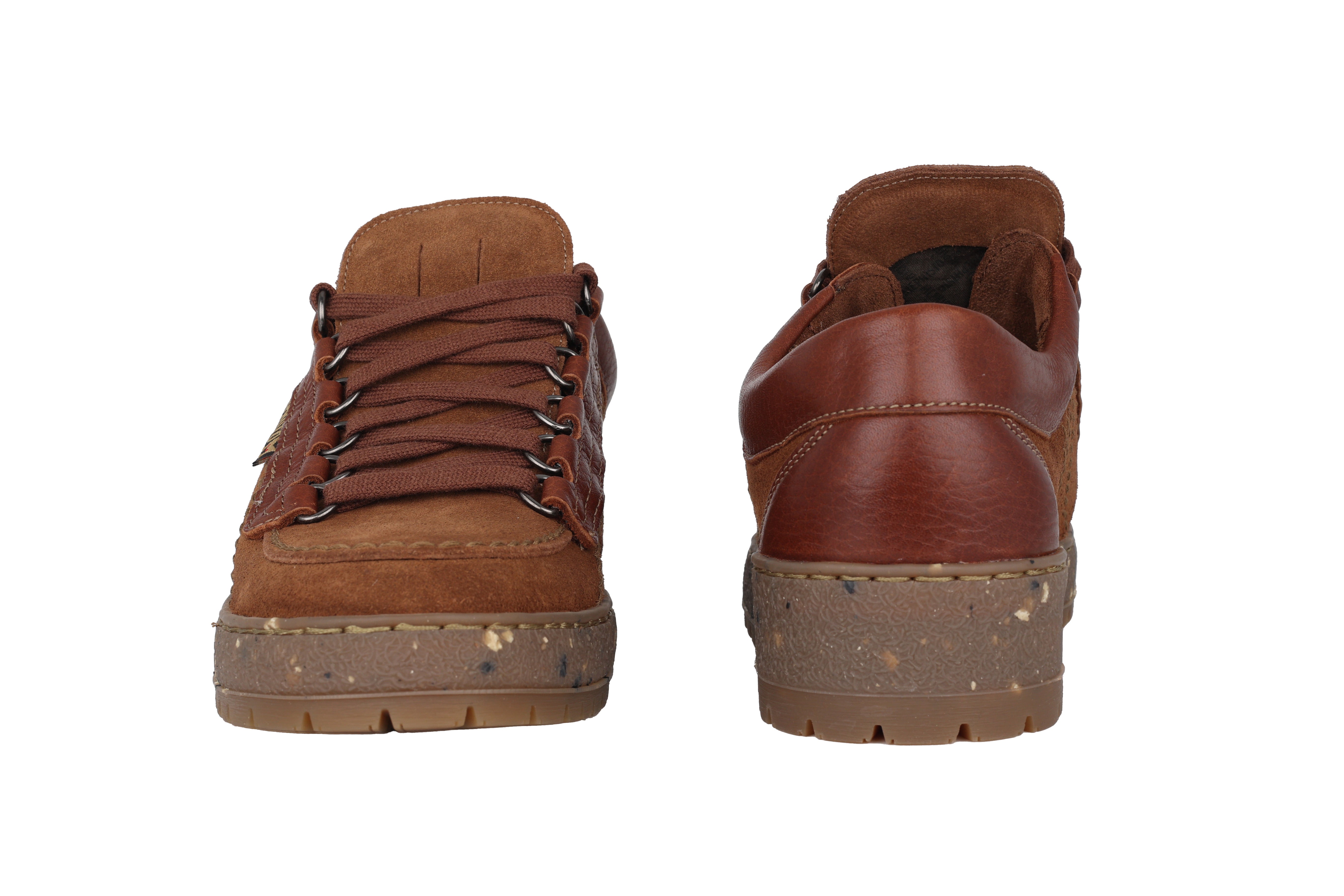 'Rainbow' heren veterschoen - Bruin