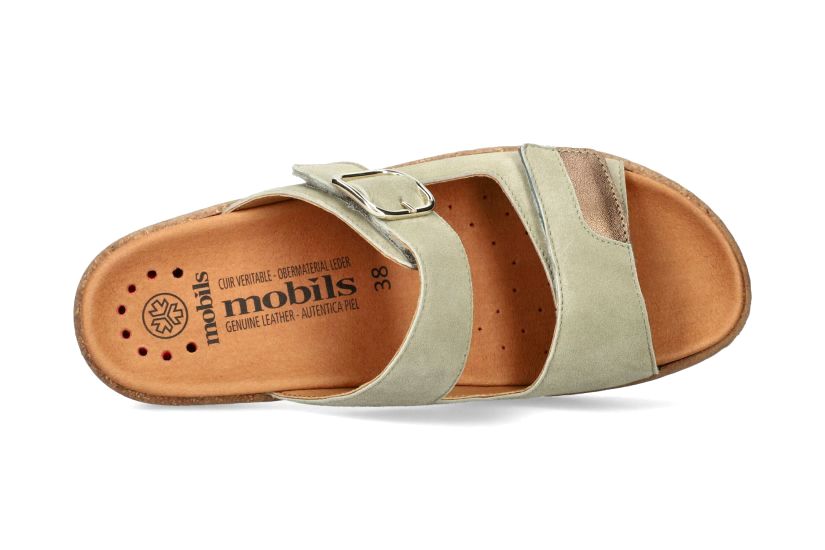 Damessandaal 'Randya' brede pasvorm (H) - groen