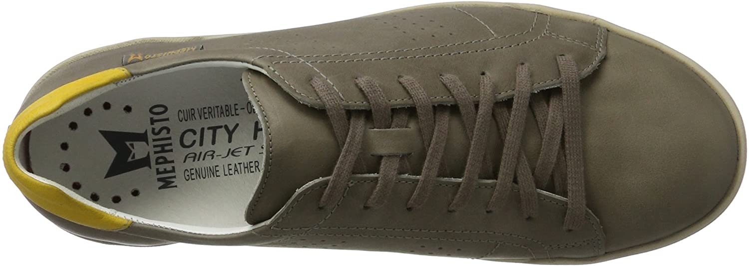 Mephisto RUFO - men's leather sneaker - pewter grey - ChaplinshoesMephisto RUFO - men's leather sneaker - pewter greyMephisto