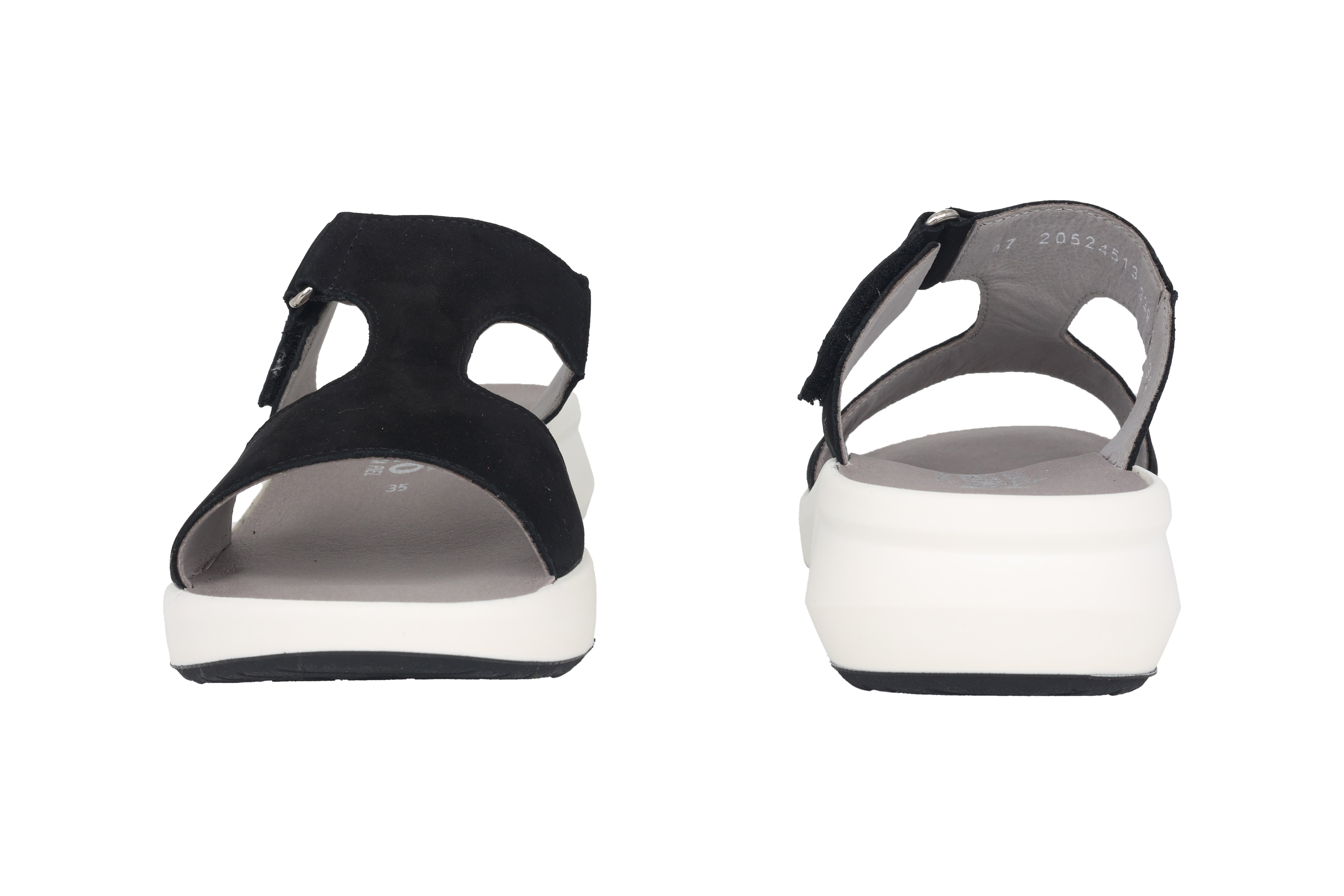 Sandalo scorrevole da donna "Teeny" - nero