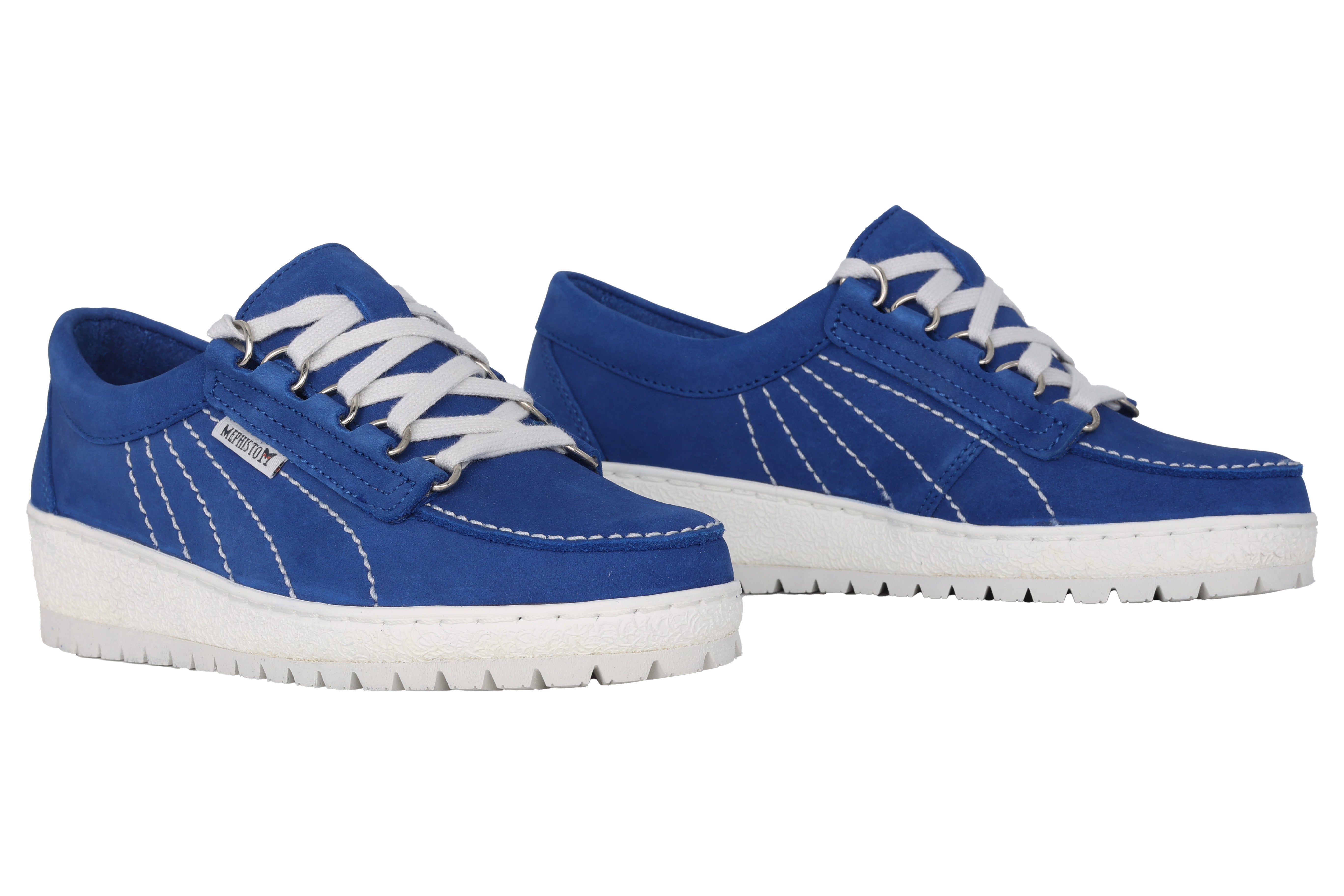 'Lady' women's mephisto originals lace-up shoe - blue