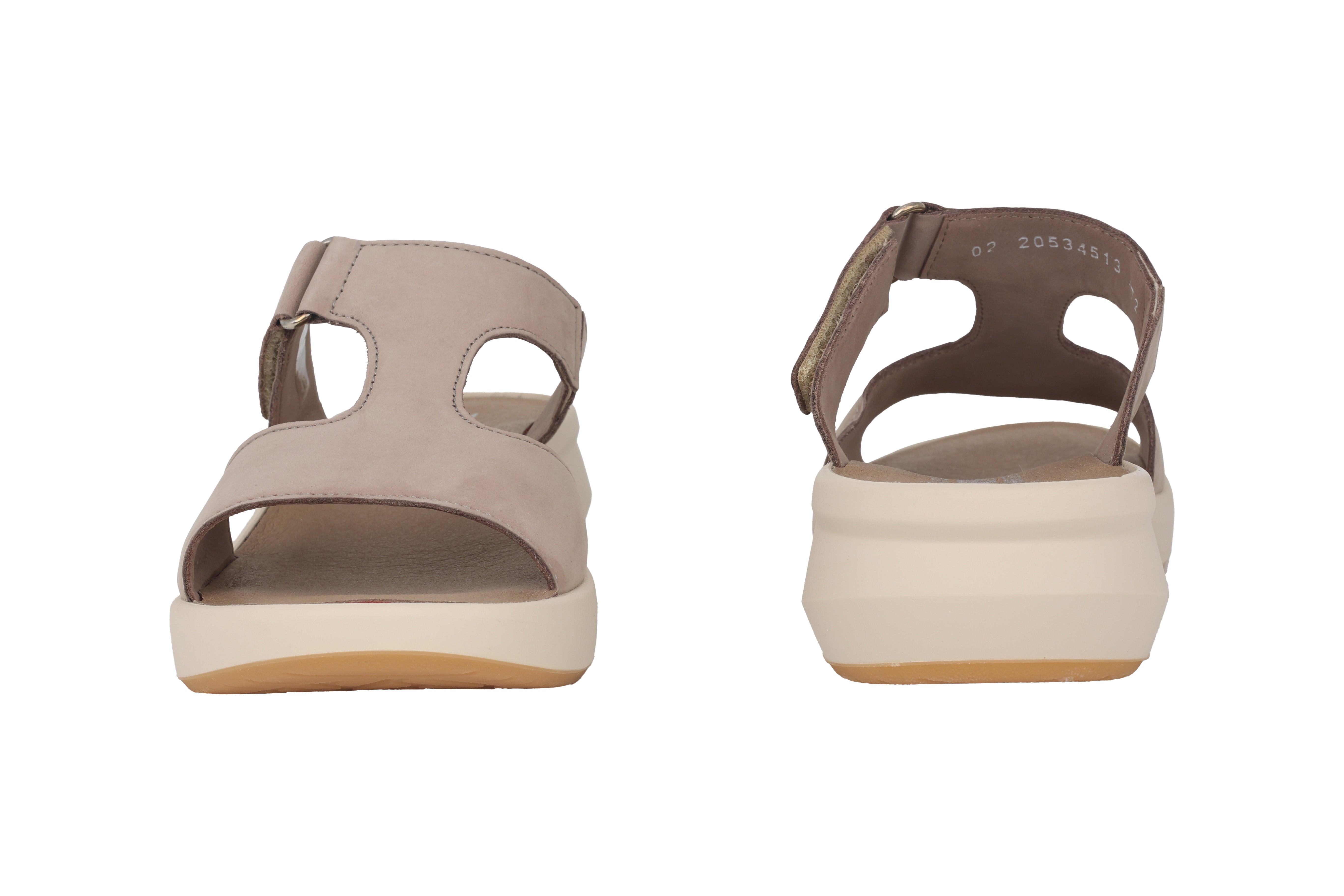 'Teeny' dámské skluzové sandály - taupe