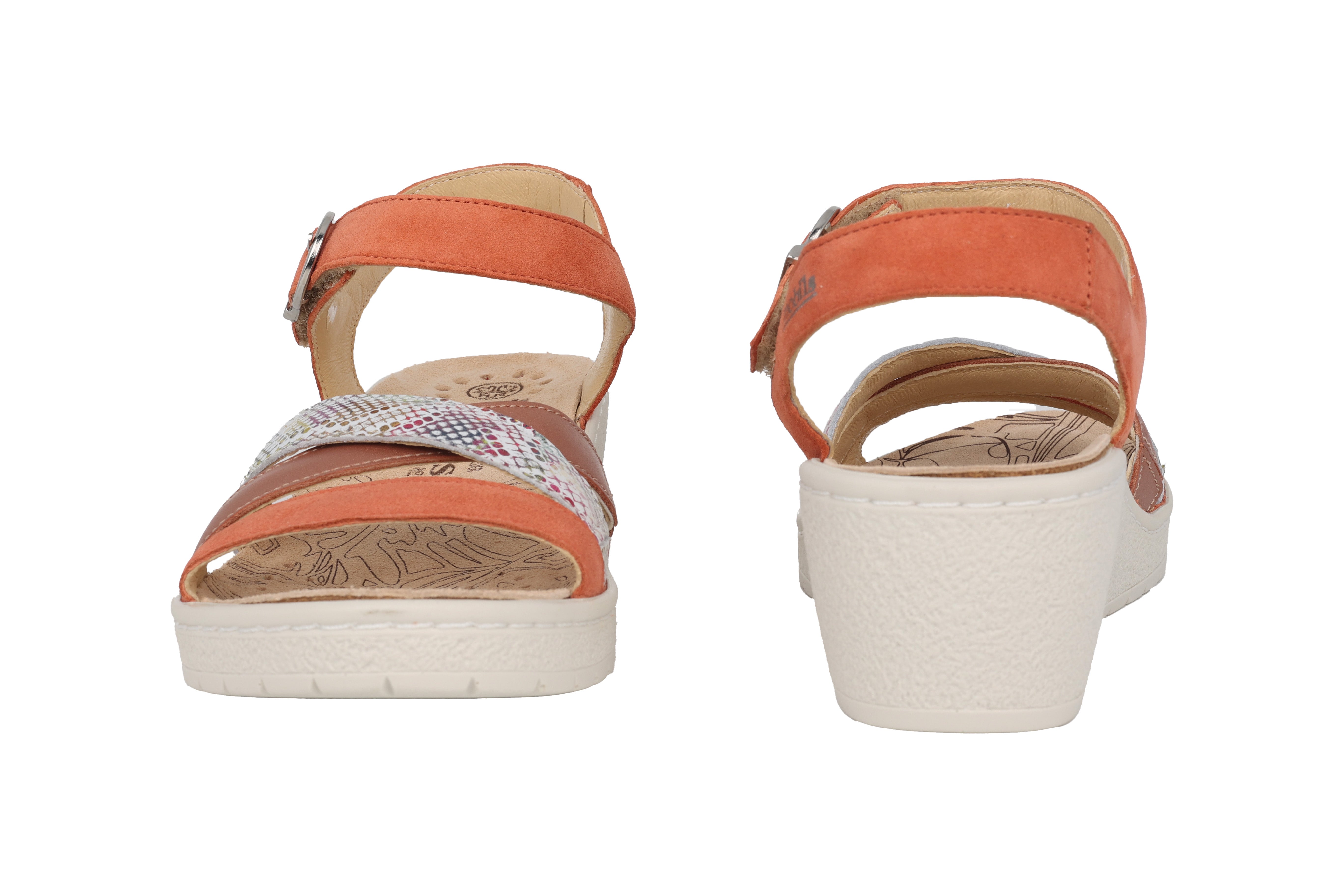 'Pietra' sandaler i bred pasform (H) til kvinder - Orange