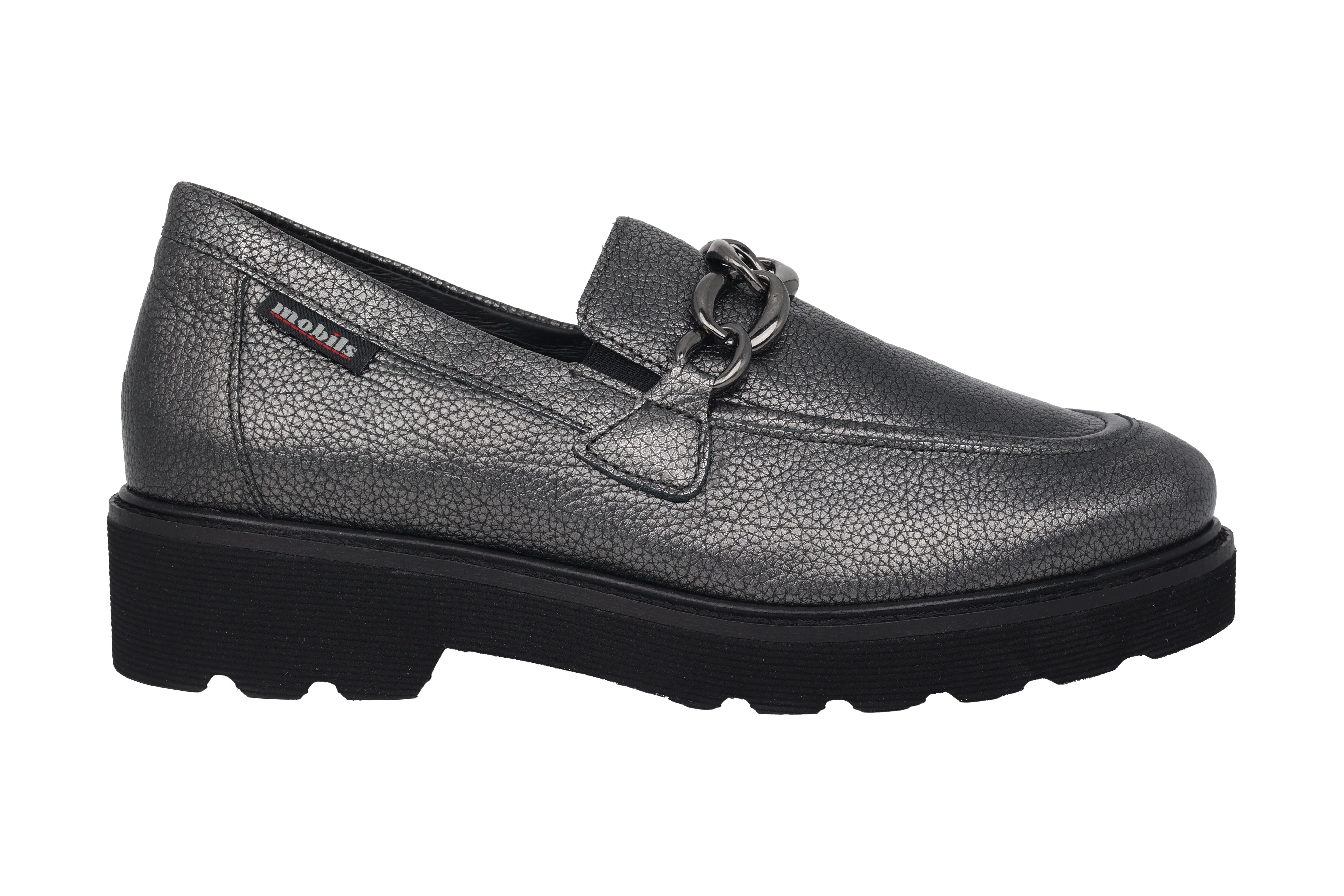 Ergonomischer Damen-Loafer „Orla“ mit weiter Passform (H) – Grau