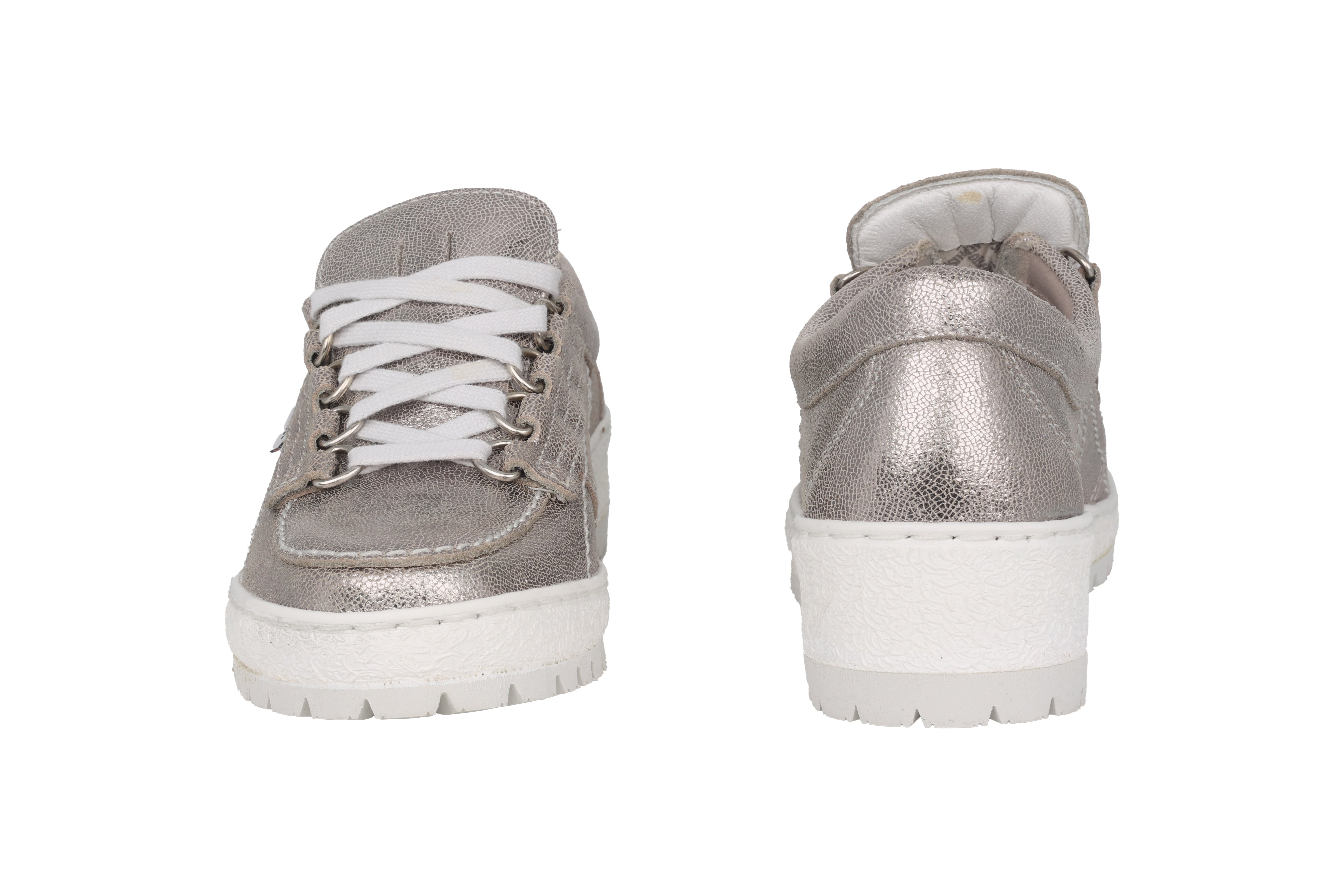'Lady' women's mephisto originals sneaker - Silver patent
