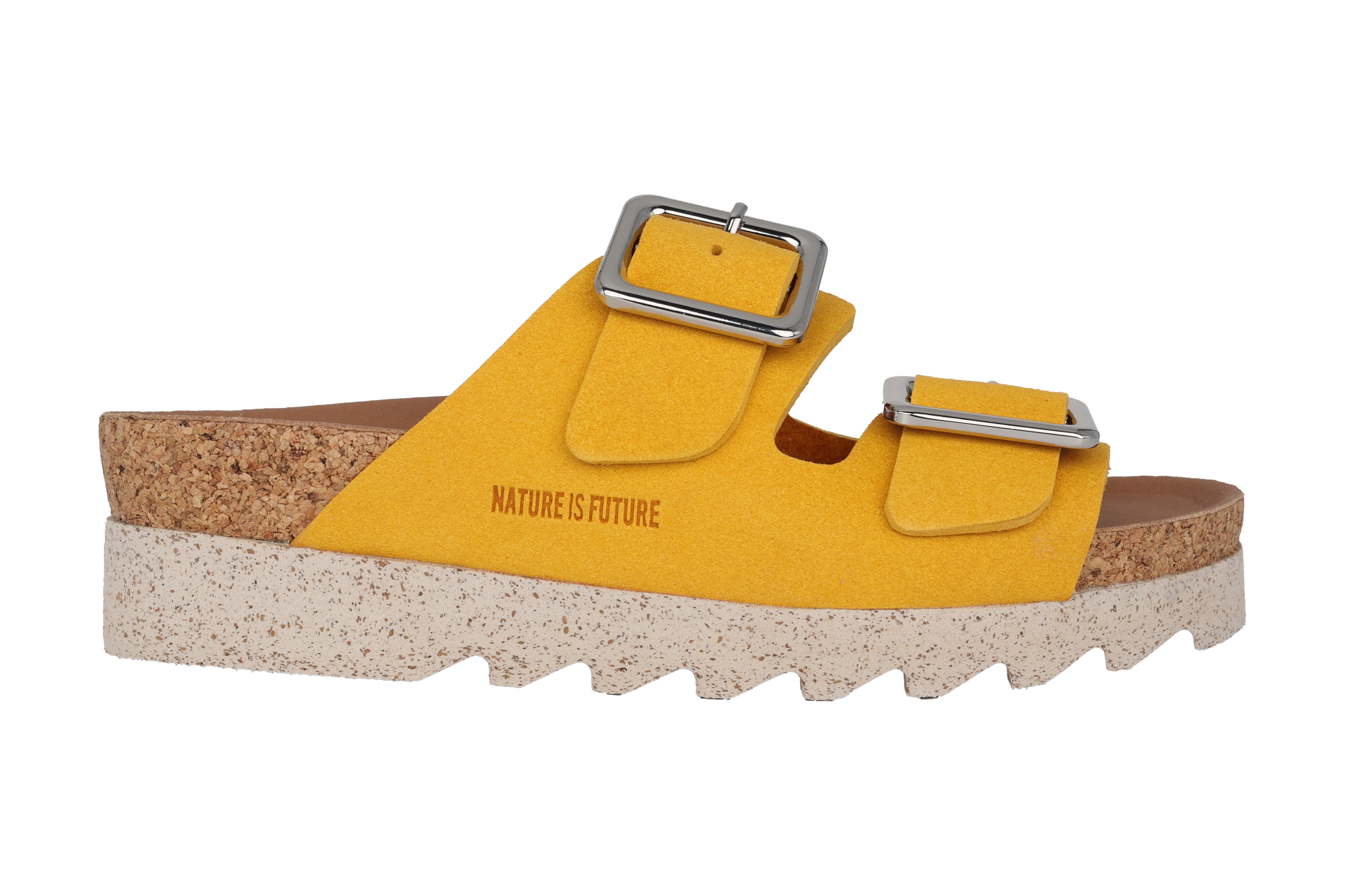 Sandalo slide vegano da donna 'Maelia' NATURE IS FUTURE - giallo