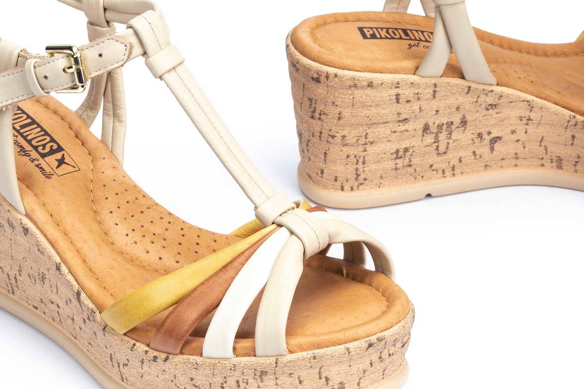 'Miranda' women's sandal - white mix - Chaplinshoes'Miranda' women's sandal - white mixPikolinos