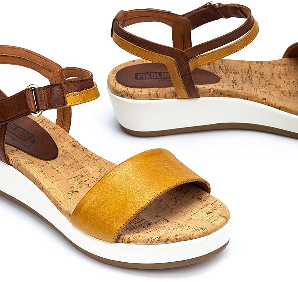 'Mykonos' women's sandal - brown honey - Chaplinshoes'Mykonos' women's sandal - brown honeyPikolinos