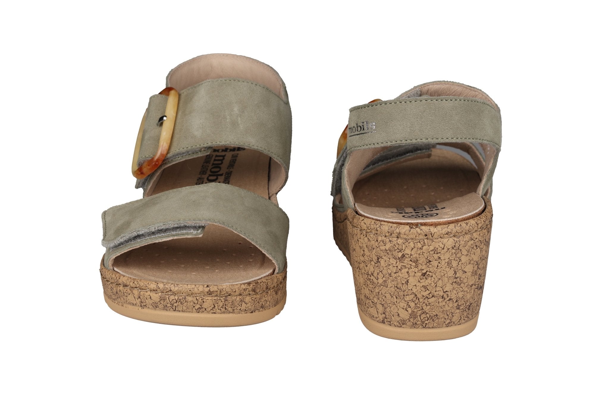 'Nasma' women's ergonomic wide fit (H) sandal - Green - Chaplinshoes'Nasma' women's ergonomic wide fit (H) sandal - GreenMephisto