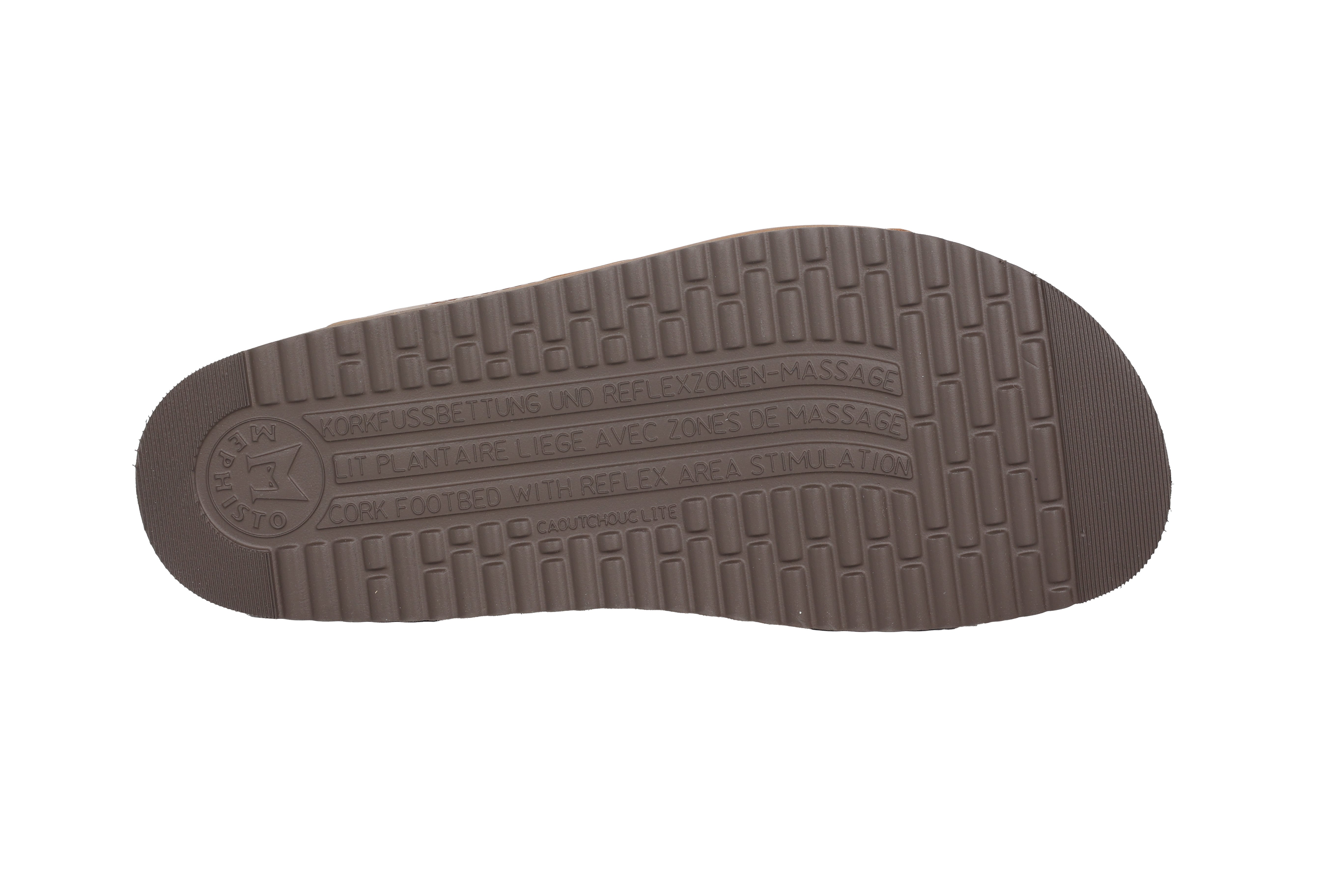 Sandalo scorrevole da uomo con doppio cinturino 'Nerio' - marrone cammello