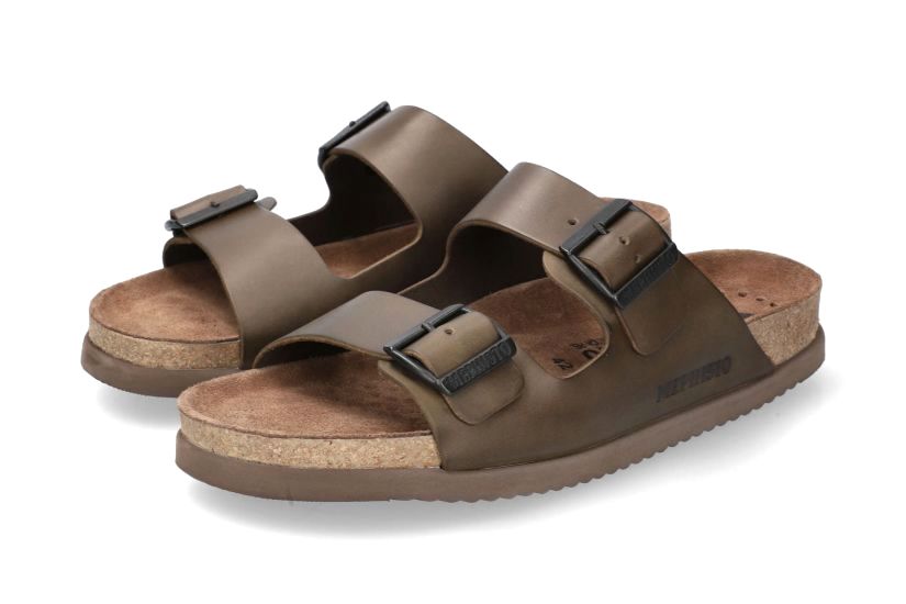 Herenslipper 'Nerio' - groen - ChaplinshoesHerensandaal 'Nerio' - groenMephisto