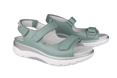 'Norine' women's rolling walking wide fit (H) sandal - green - Chaplinshoes'Norine' women's rolling walking wide fit (H) sandal - greenMephisto