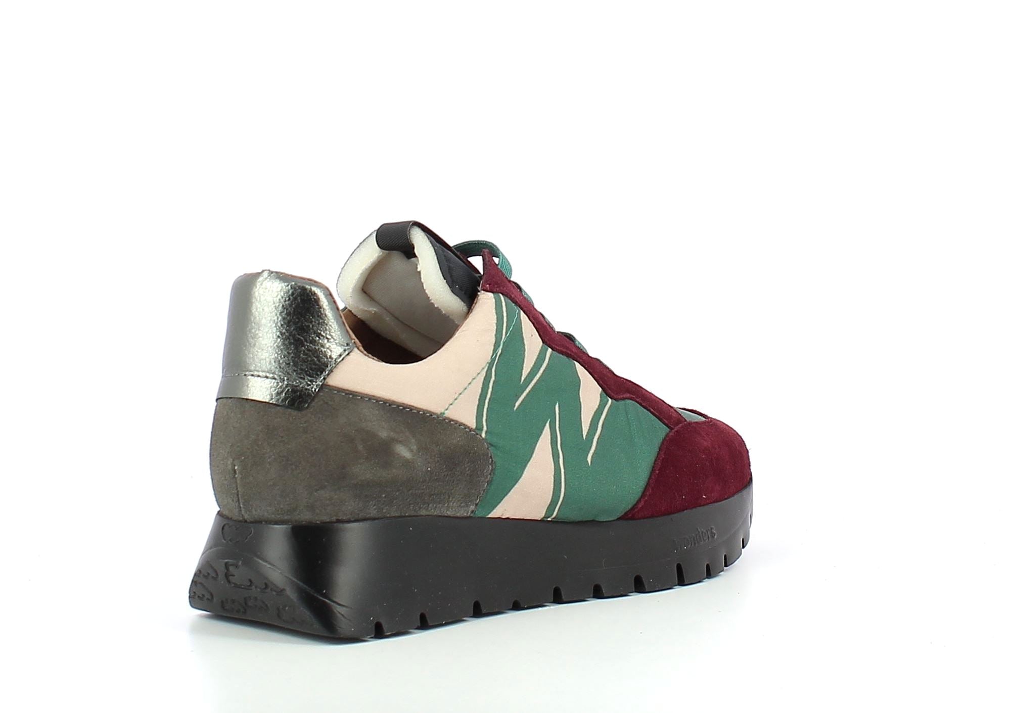 'Odisei' women's sneaker - Green red mix - Chaplinshoes'Odisei' women's sneaker - Green red mixWonders
