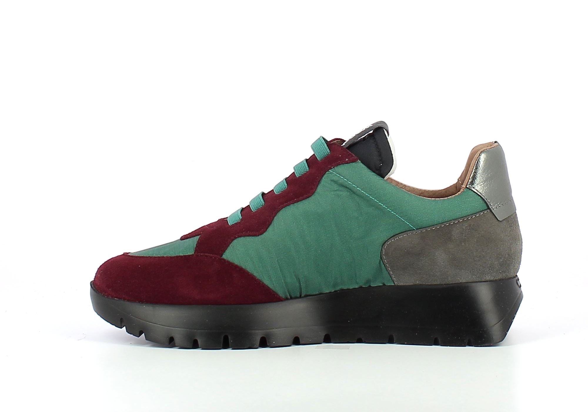 'Odisei' women's sneaker - Green red mix - Chaplinshoes'Odisei' women's sneaker - Green red mixWonders