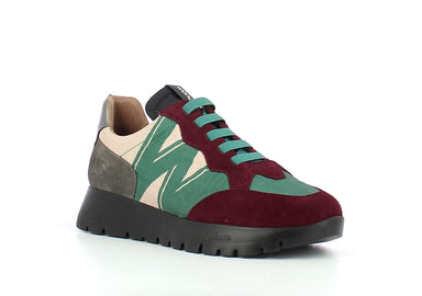 Damessneaker 'Odisei' - Groen rood mix - ChaplinshoesDamessneaker 'Odisei' - Groen rood mixWonders