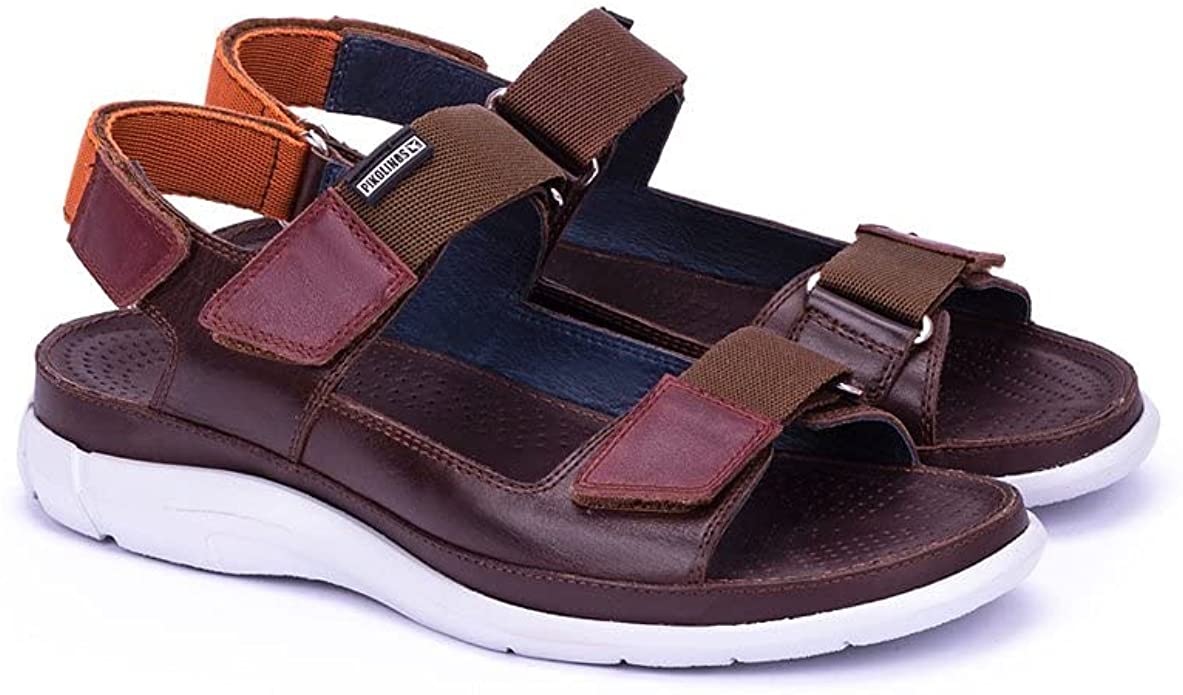 'Oropesa' men's sandal - darm brown - Chaplinshoes'Oropesa' men's sandal - darm brownPikolinos