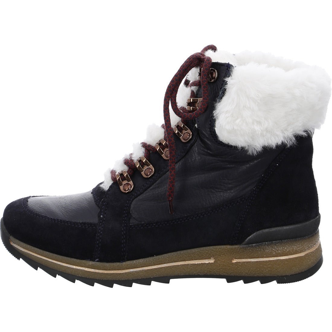 'Osaka' women's warmlined wide fit (H) boot - Blue - Chaplinshoes'Osaka' women's warmlined wide fit (H) boot - BlueAra